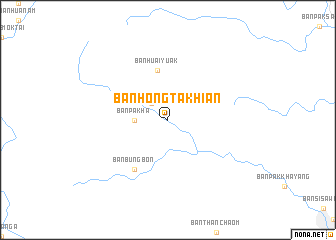 map of Ban Hong Takhian