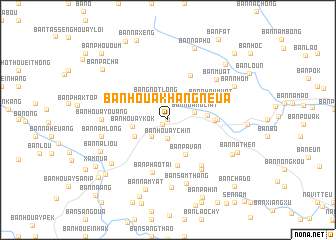 map of Ban Houa Khang Neua