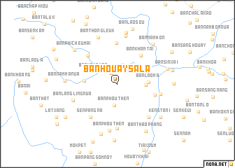 map of Ban Houaysala