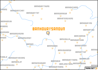 map of Ban Houaysanoun