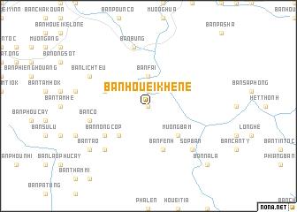 map of Bản Houei Khène