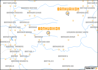 map of Ban Huai Kom