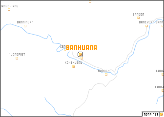 map of Bản Hua Na