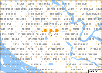 map of Bāniājuri