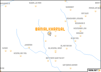 map of Banī al Khardal