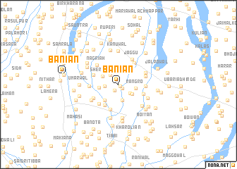 map of Bāniān