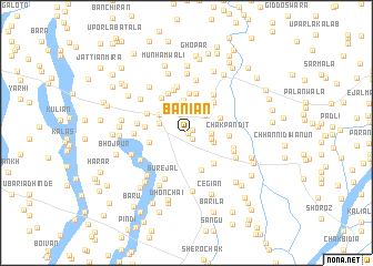 map of Bāniān