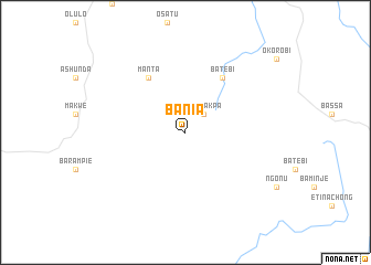 map of Bania