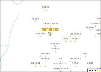 map of Banī Bakk