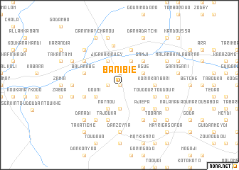 map of Banibié