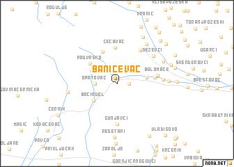 map of Baničevac