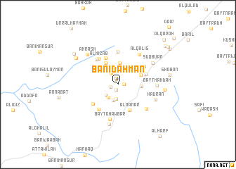 map of Banī Dahmān