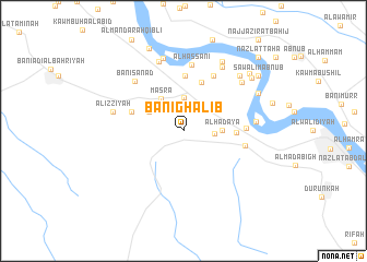 map of Banī Ghālib