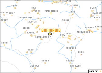 map of Banī Ḩabīb