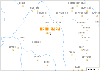 map of Banī Ḩajāj