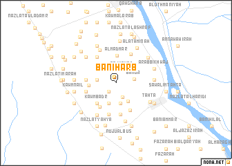 map of Banī Ḩarb