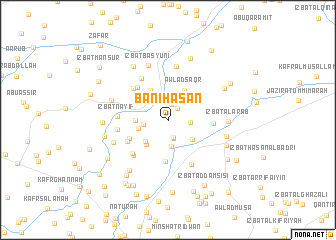 map of Banī Ḩasan