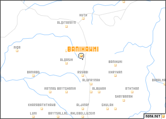 map of Banī Ḩawmī