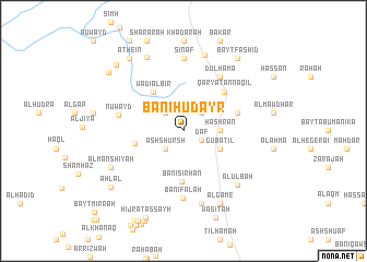 map of Banī Ḩudayr