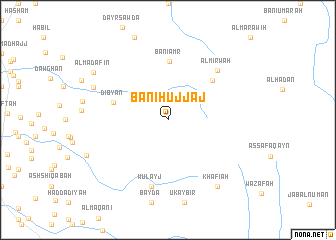 map of Banī Ḩujjāj