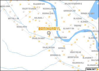 map of Banī Ḩumayl