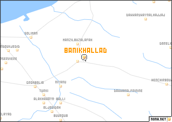 map of Banī Khallād