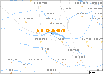 map of Banī Khushayn