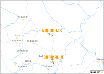 map of Banī Mālik