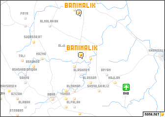 map of Banī Mālik