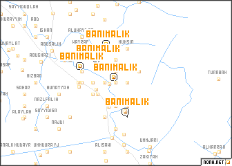 map of Banī Mālik