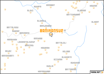 map of Banī Manşūr