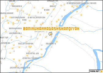 map of Banī Muḩammad ash Sharqīyah