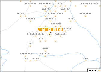 map of Baninkoulou