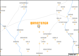 map of Baniotenga