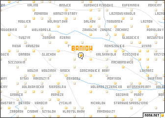 map of Baniów