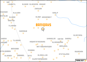 map of Banī Qaws