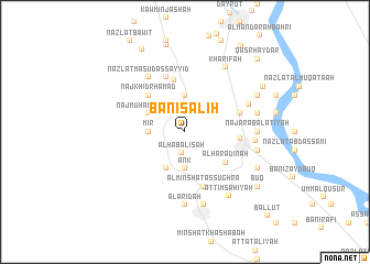 map of Banī Şāliḩ