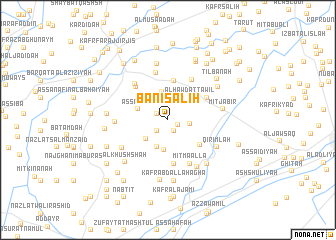 map of Banī Şāliḩ