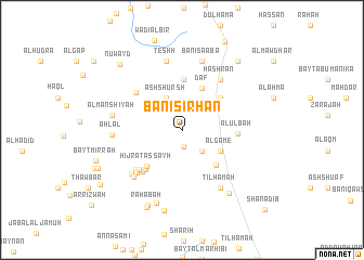 map of Banī Sirḩān