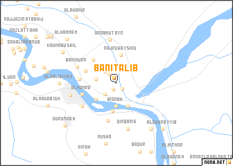 map of Banī Ţālib