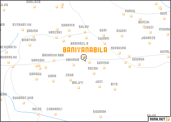 map of Baniyanabīlā