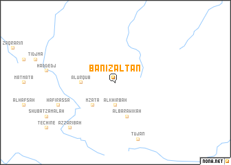 map of Banī Zalţan