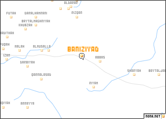 map of Banī Ziyād