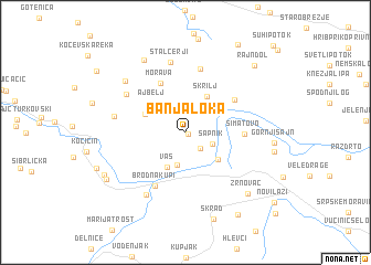 map of Banja Loka