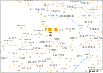 map of Banja