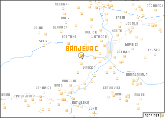 map of Banjevac