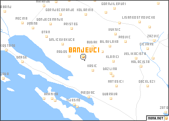 map of Banjevci