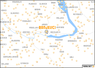 map of Banjevci