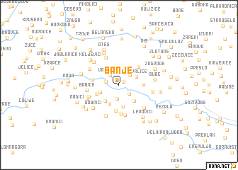 map of Banje