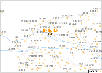 map of Banjica